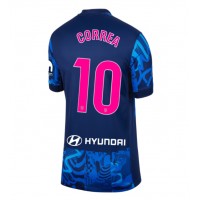 Camisa de Futebol Atletico Madrid Angel Correa #10 Equipamento Alternativo Mulheres 2024-25 Manga Curta